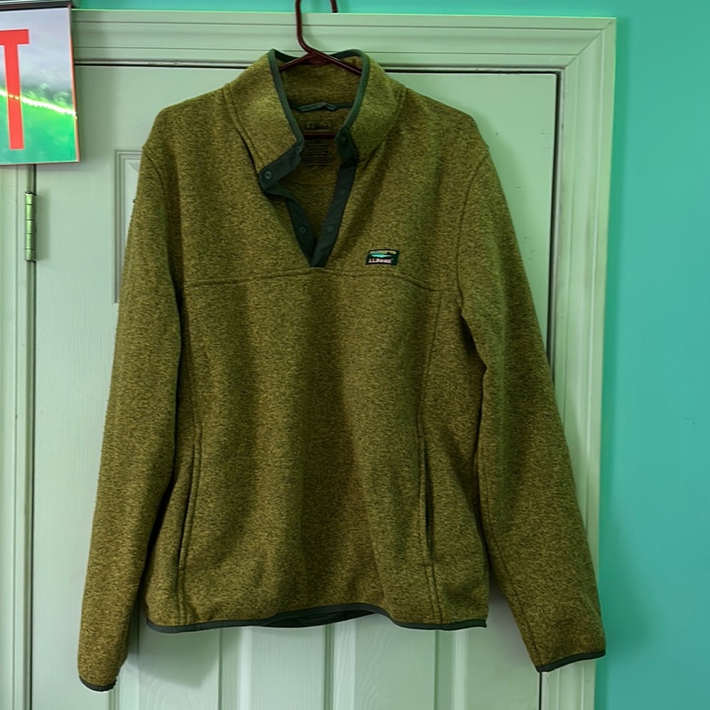 L.L. Bean quarter button sweater